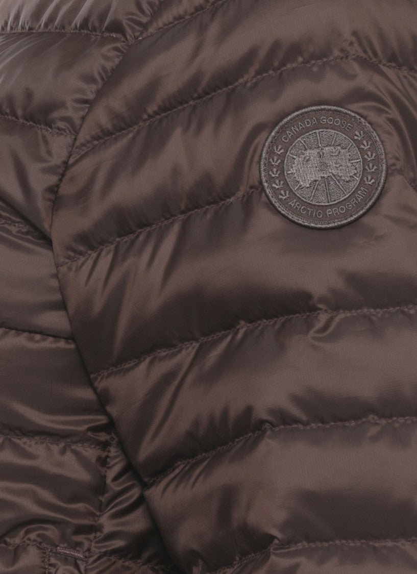Canada Goose Brown Aethera Hooded Quilted Down Jacket