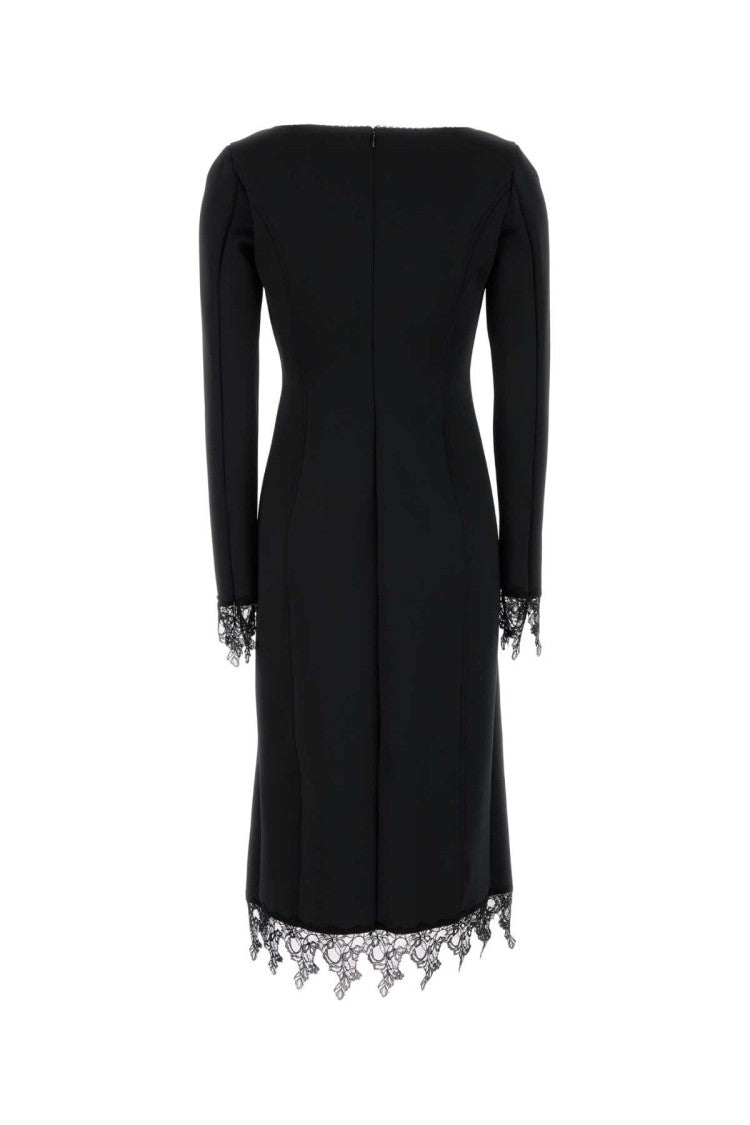 Blumarine Black Stretch Jersey Dress