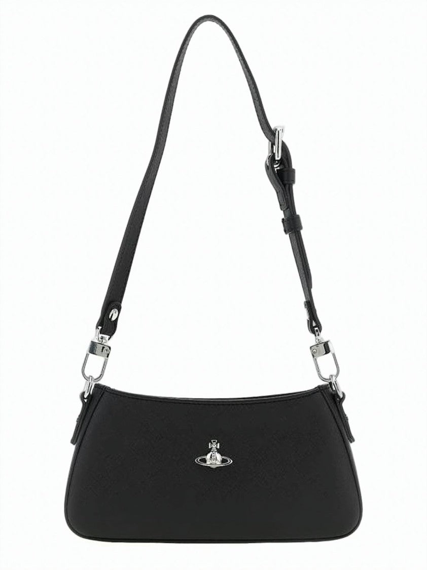 Vivienne Westwood Black Tote Bag With Adjustable Strap