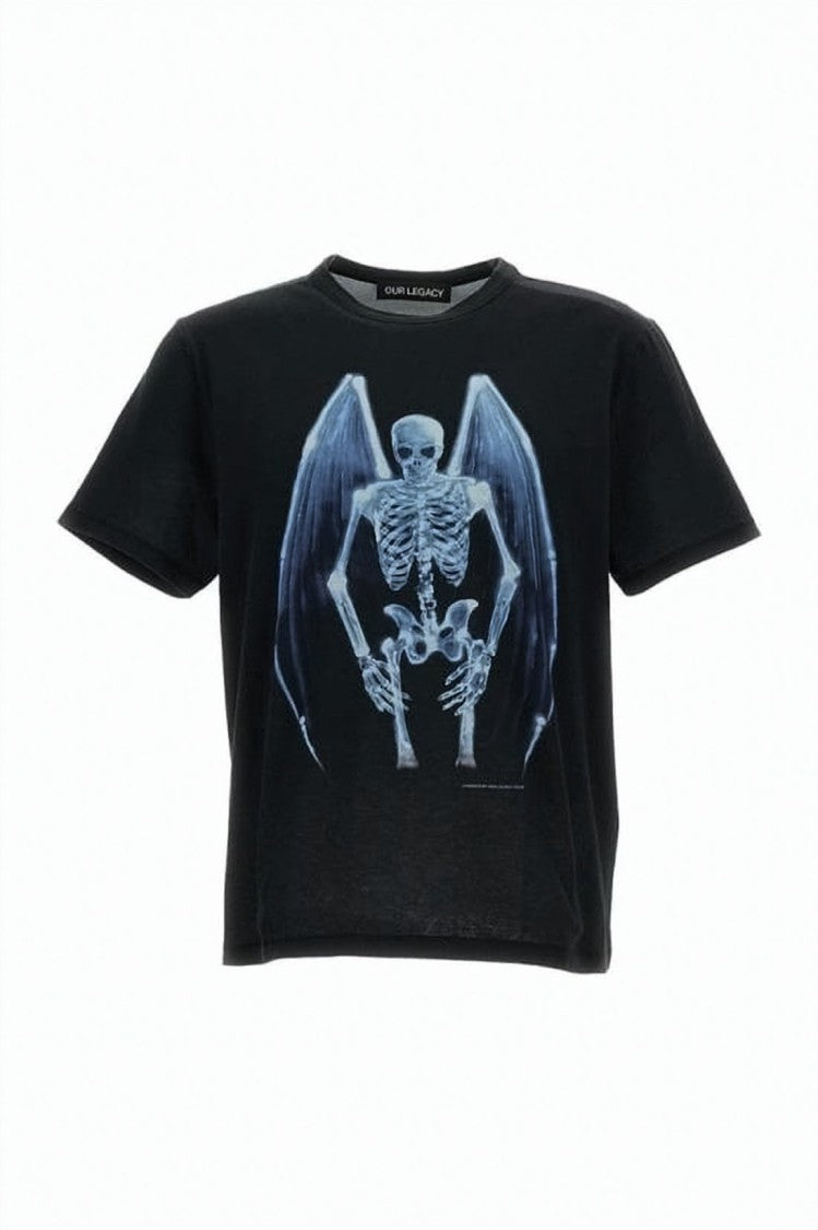 Our Legacy Cropped Black T-Shirt