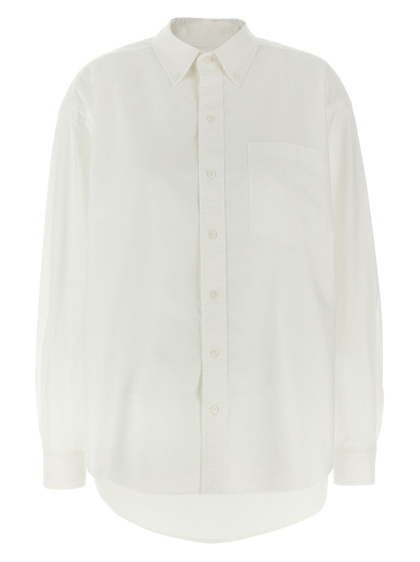 T By Alexander Wang White Oxford Cotton Boyfriend Shirt