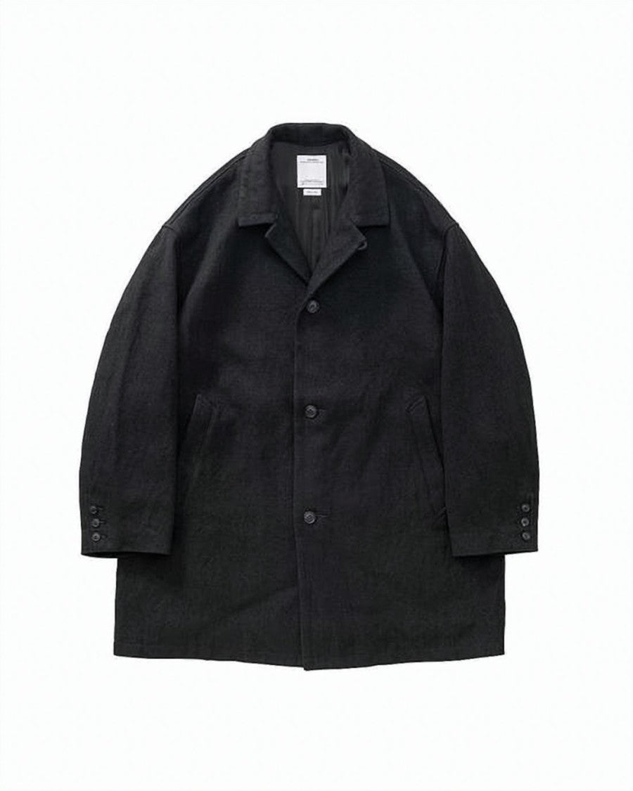 Visvim Textured Linen-Wool Blend Minimalist Oversized Coat