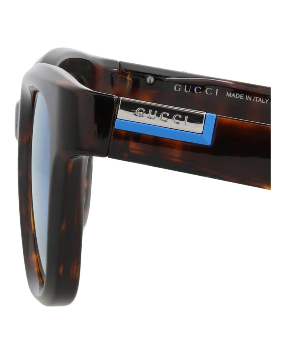 Gucci Square-Frame Injection Sunglasses