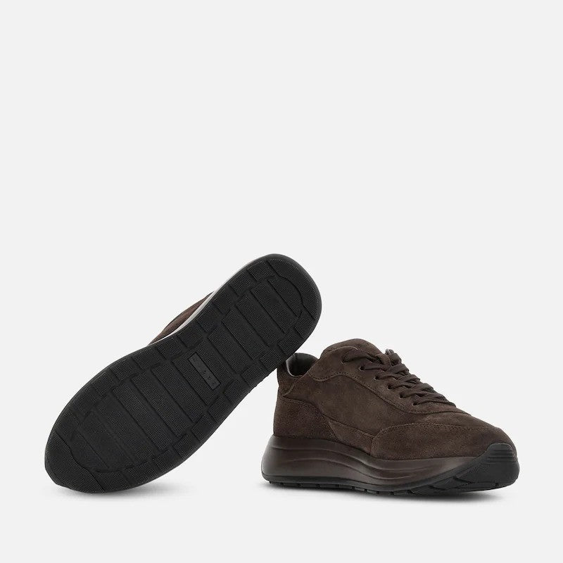Hogan Suede Upper Cushioned Sole Low-Top Sneakers