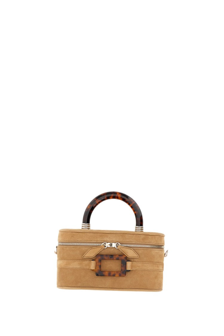 Roger Vivier Brown Structured Handbag With Subtle Hardware Details