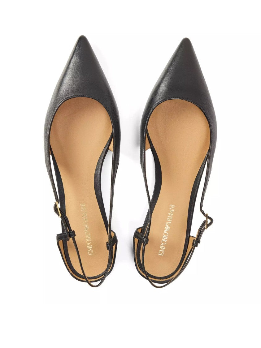 Emporio Armani Pointed Toe Slingback Pumps