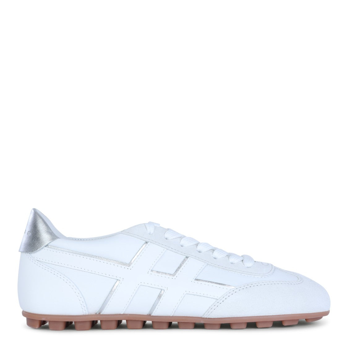 Hogan White Round Toe Sneakers