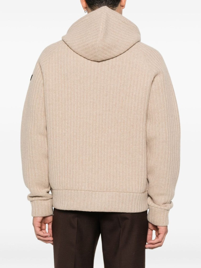 Mc2 Saint Barth Ribbed Knit Zip-Up Sweater