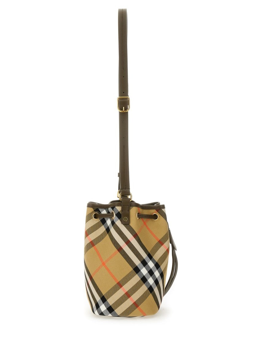 Burberry Mini "Check" Bucket Bag