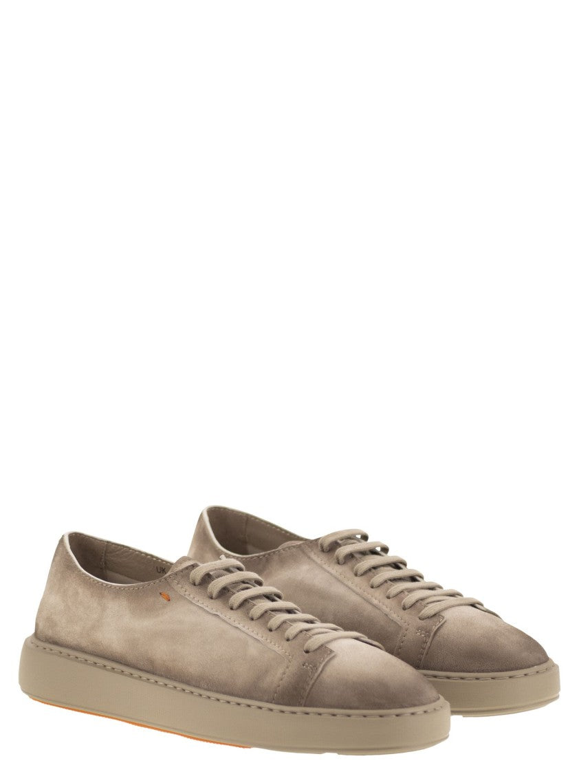 Santoni Suede Sneaker