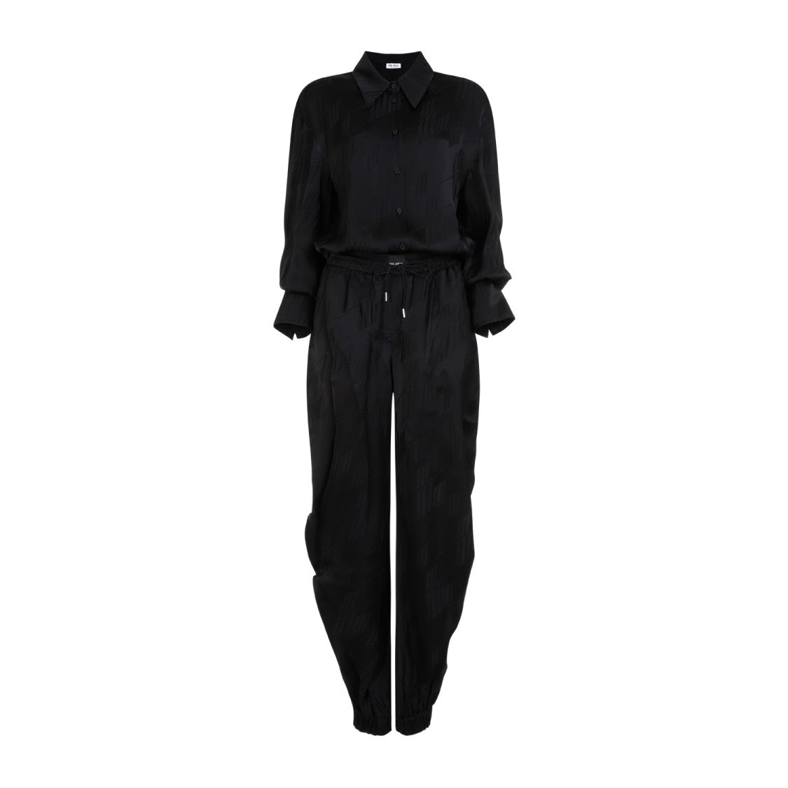 The Attico Overall Black Viscose Jumpsuit