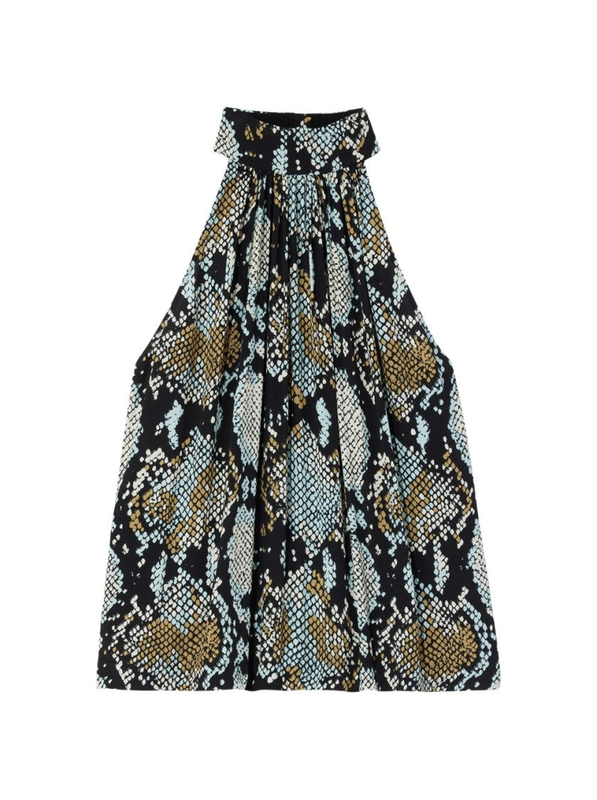 Proenza Schouler Printed Snake Crepe De Chine Top