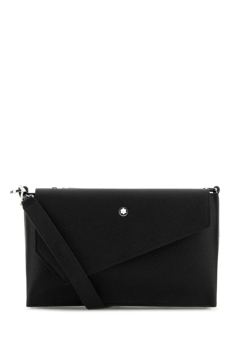 Montblanc Black Leather Crossbody Bag