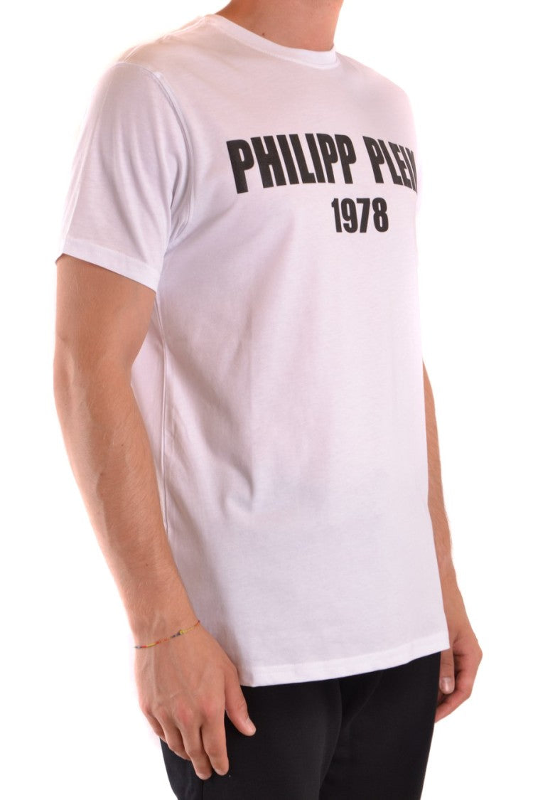 Philipp Plein Short-Sleeve Crew Neck T-Shirt With Bold Logo