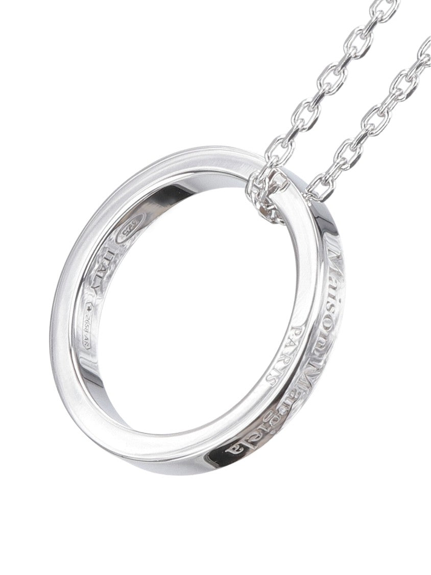 Maison Margiela Pendant Necklace In Sterling Silver