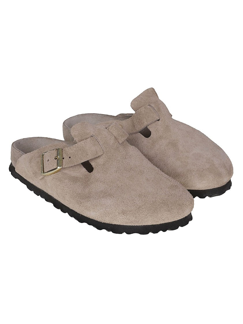 Birkenstock Boston Exq Suede Slip On Sandals