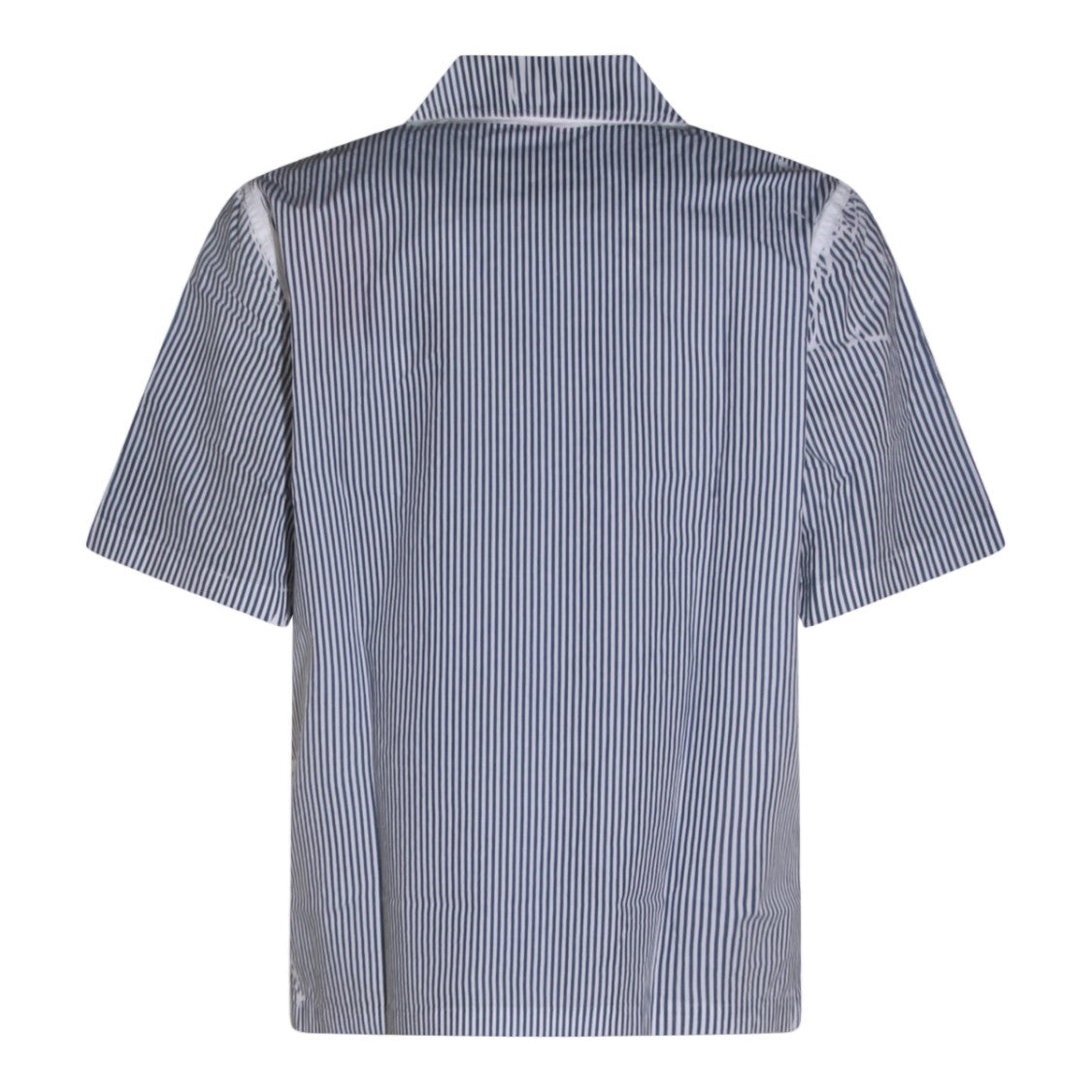 Diesel Vertical Striped Short-Sleeve Shirt With Classic Collar
