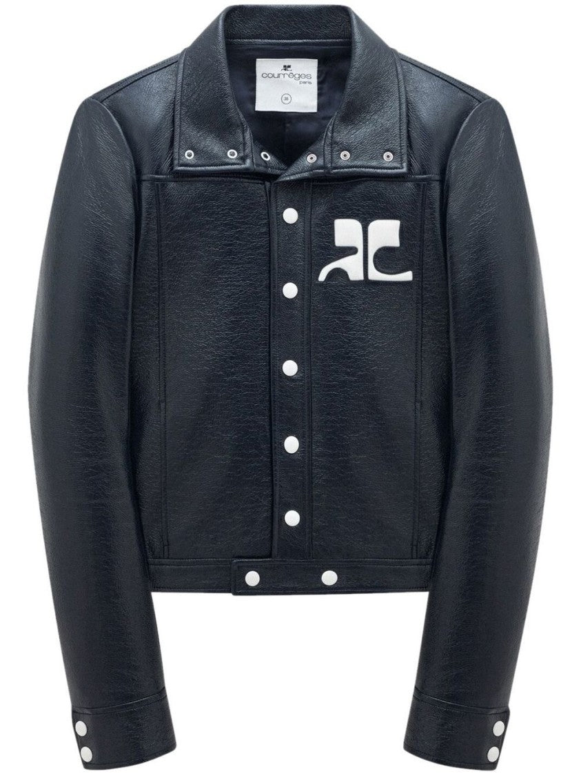 Courrèges Blue Silk And Nylon Zip Jacket
