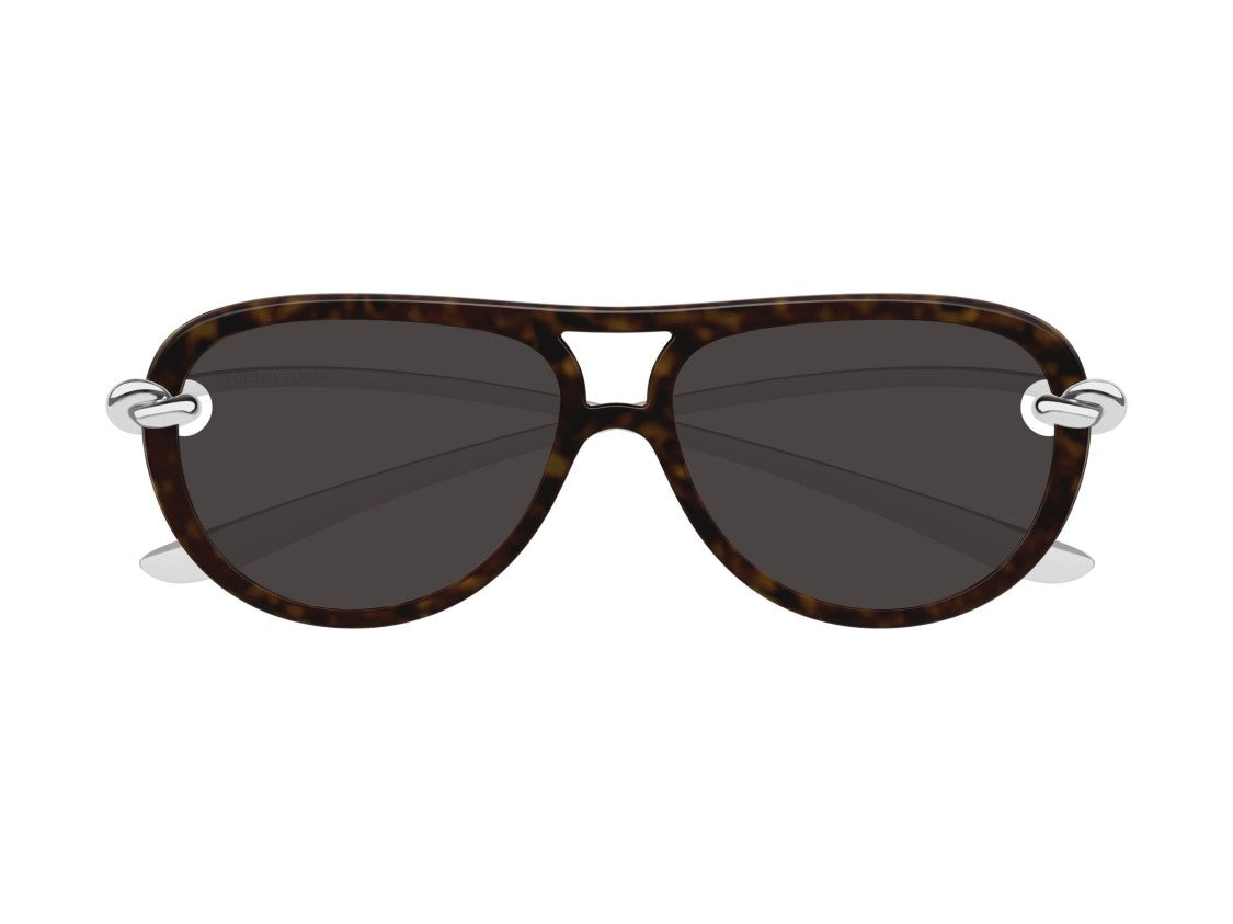 Bottega Veneta Bv1418s Aviator Tortoiseshell Sunglasses