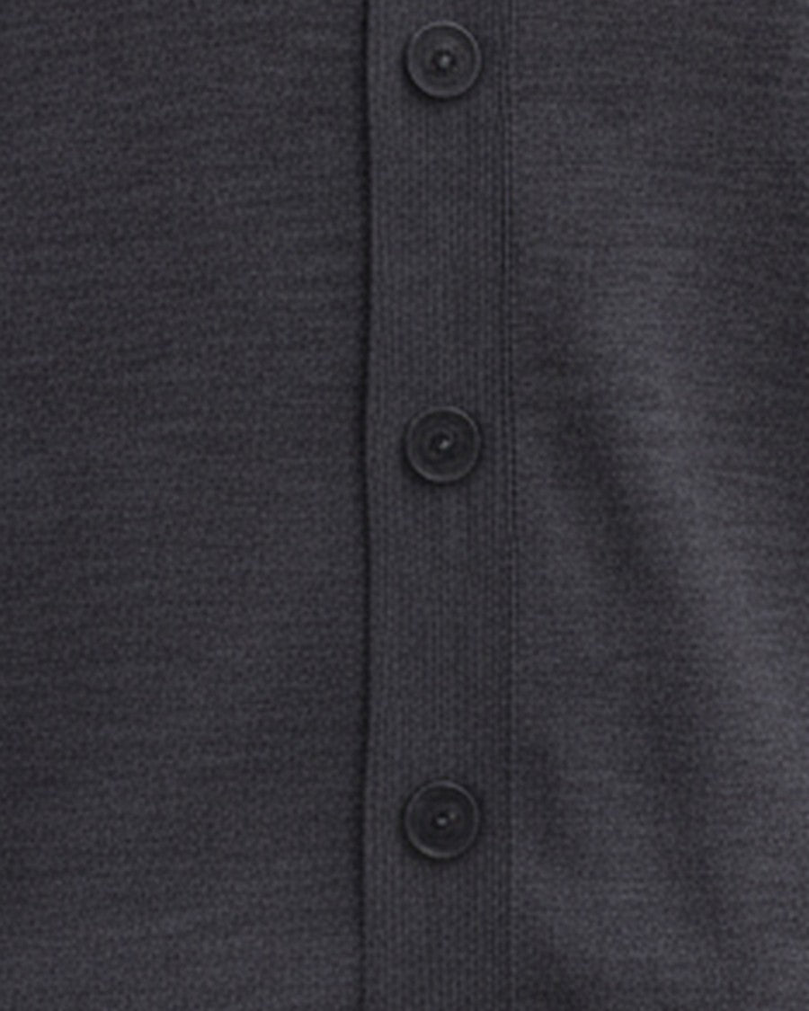 Alpha Studio Dark Grey Merino Wool Cardigan