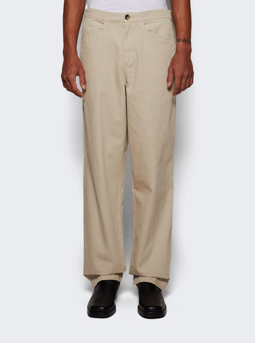 J. W. Anderson Button Detail Straight Leg Trousers - Cream