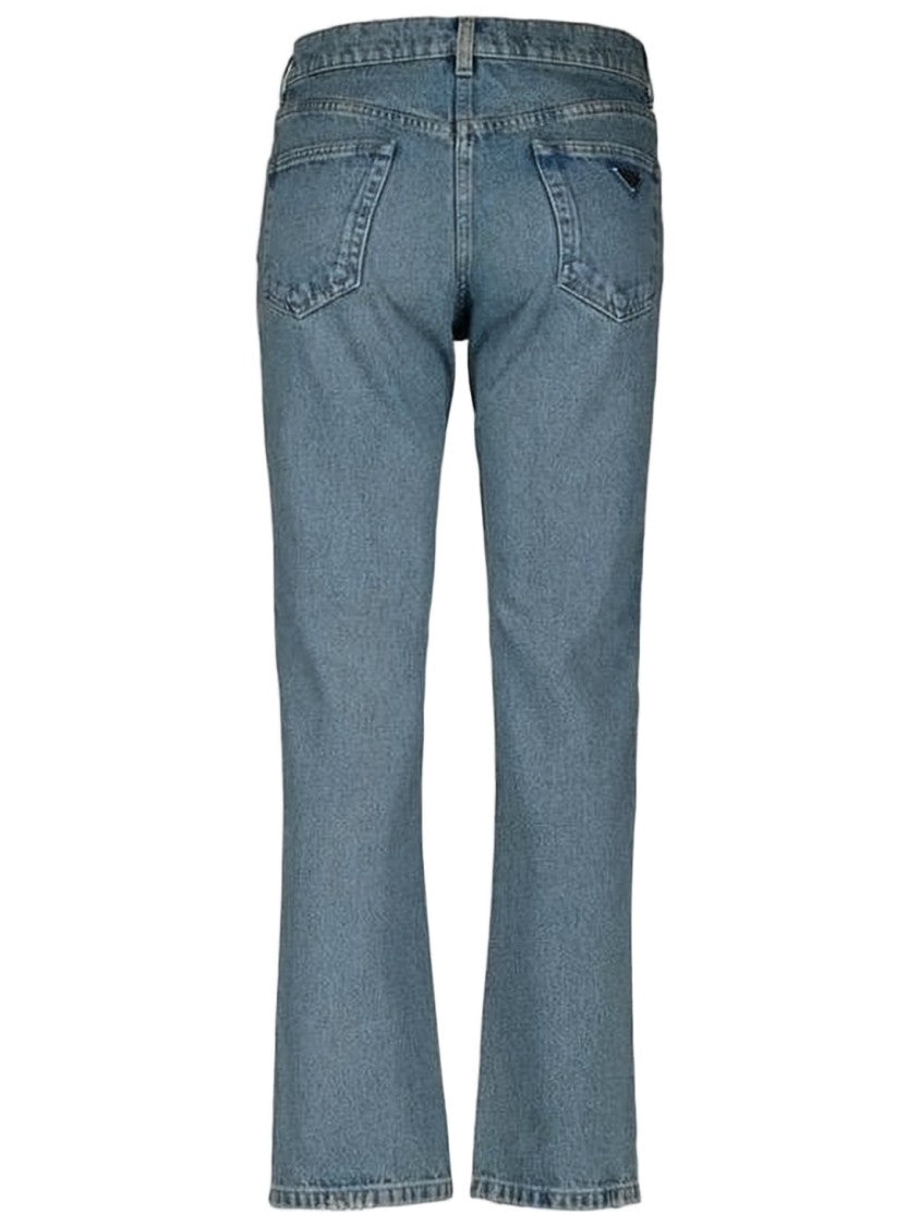 Prada Classic Straight-Leg Denim Pants