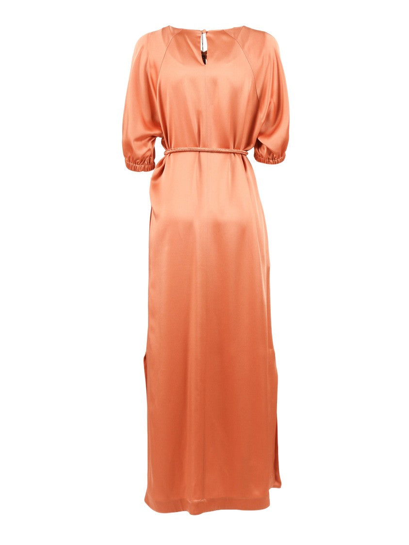 Clips Infinito Silky Puff Sleeve Midi Dress
