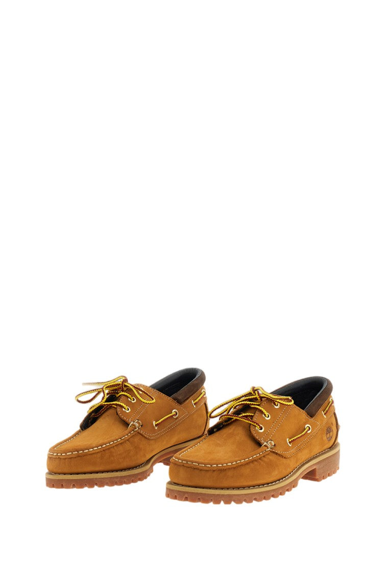 Timberland Light Brown Authentic Boat Nubuck Leather Shoes