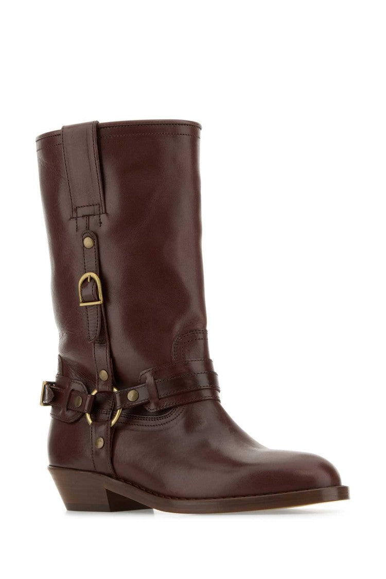 Isabel Marant Brown Leather Heiko Ankle Boots