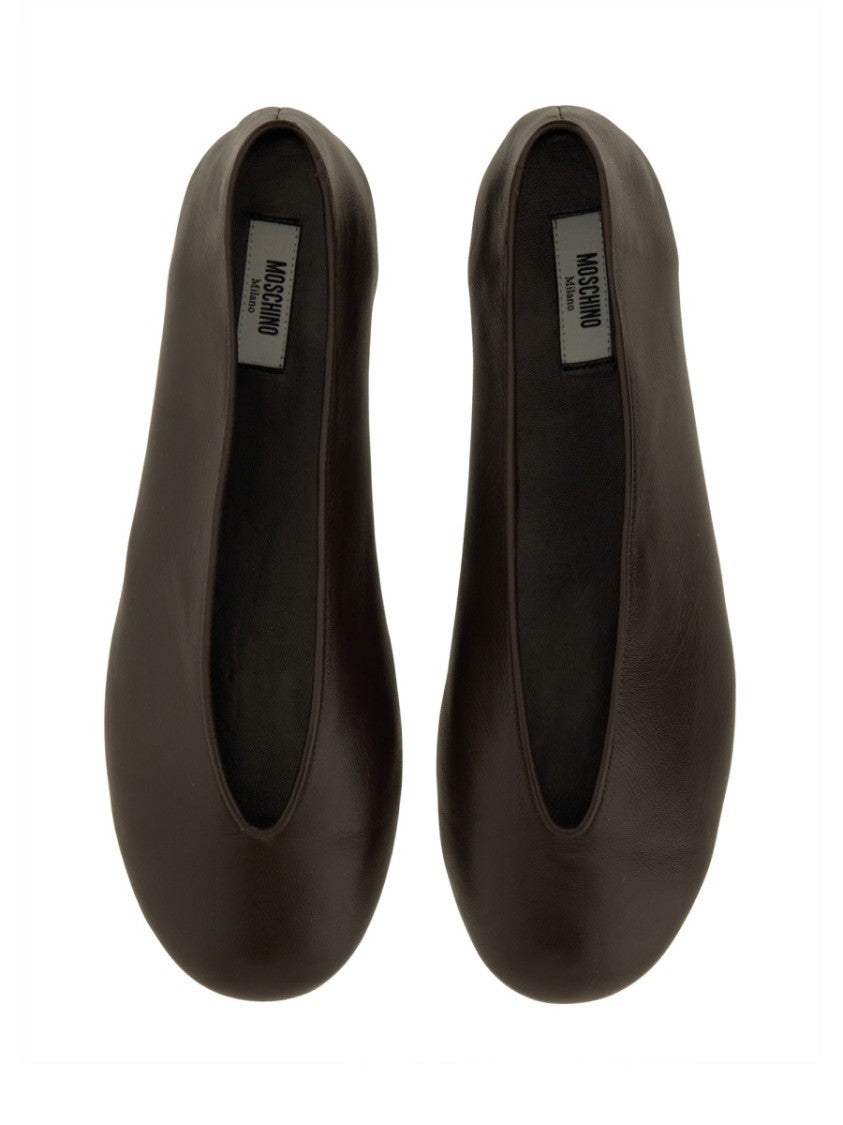 Moschino "Duck" Dancer Leather Flats