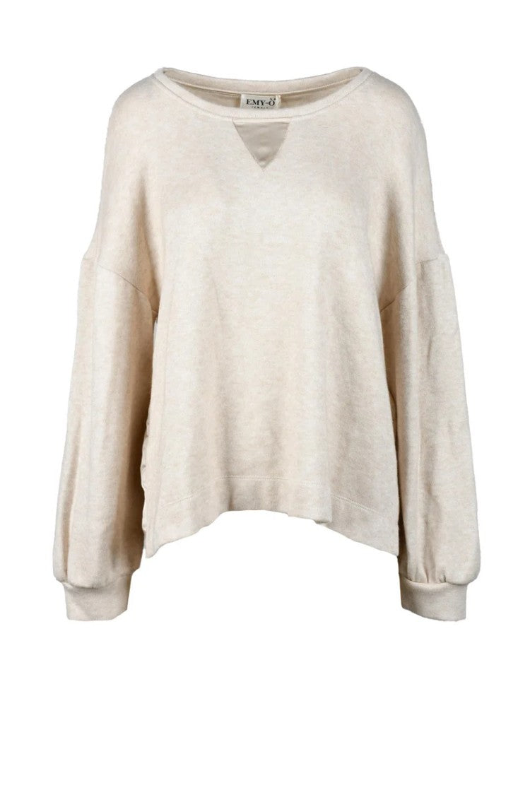 Emy-Ò Female Beige Versatile Knitwear Top