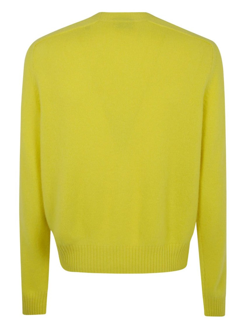Tom Ford Fluorescent Yellow Cashmere Knit Sweater