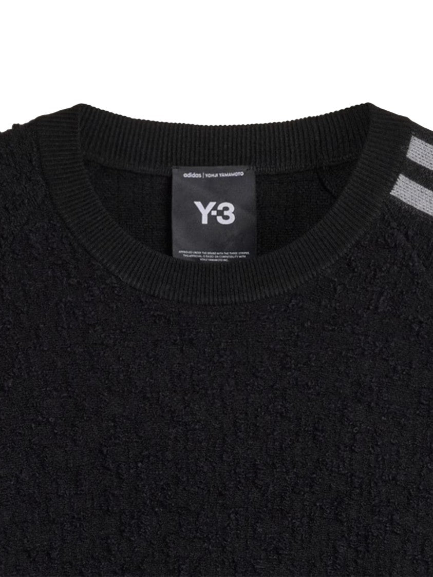 Y-3 3S Fringed Textured Knit Sweater