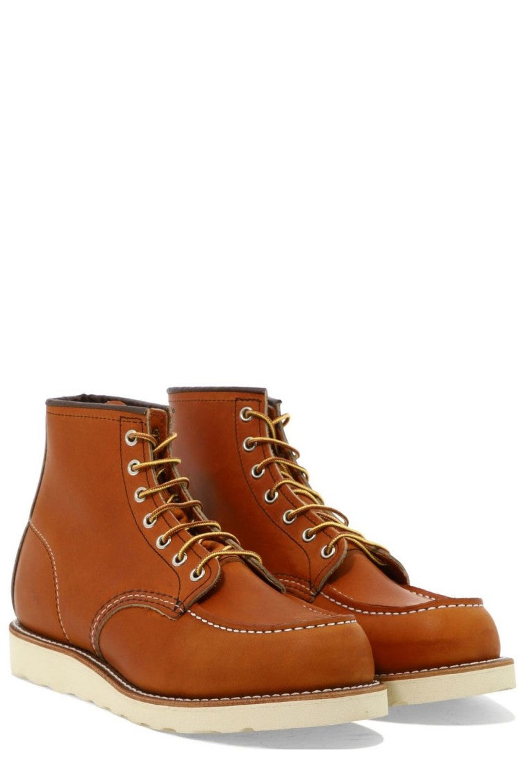 Red Wing Moc Toe Lace-Up Boots