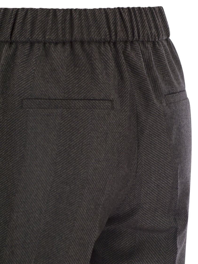 Peserico Stretch Virgin Wool Trousers