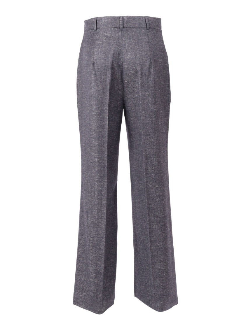 Max Mara Tailored Deep Blue Straight Leg Eziana Pants