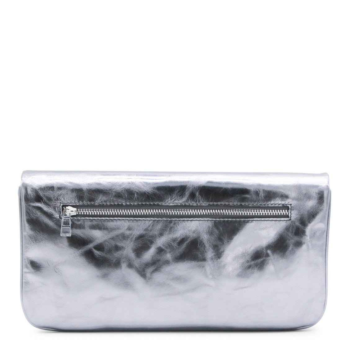 Zadig & Voltaire Silver Leather Rock Vintage Metal Shoulder Bag