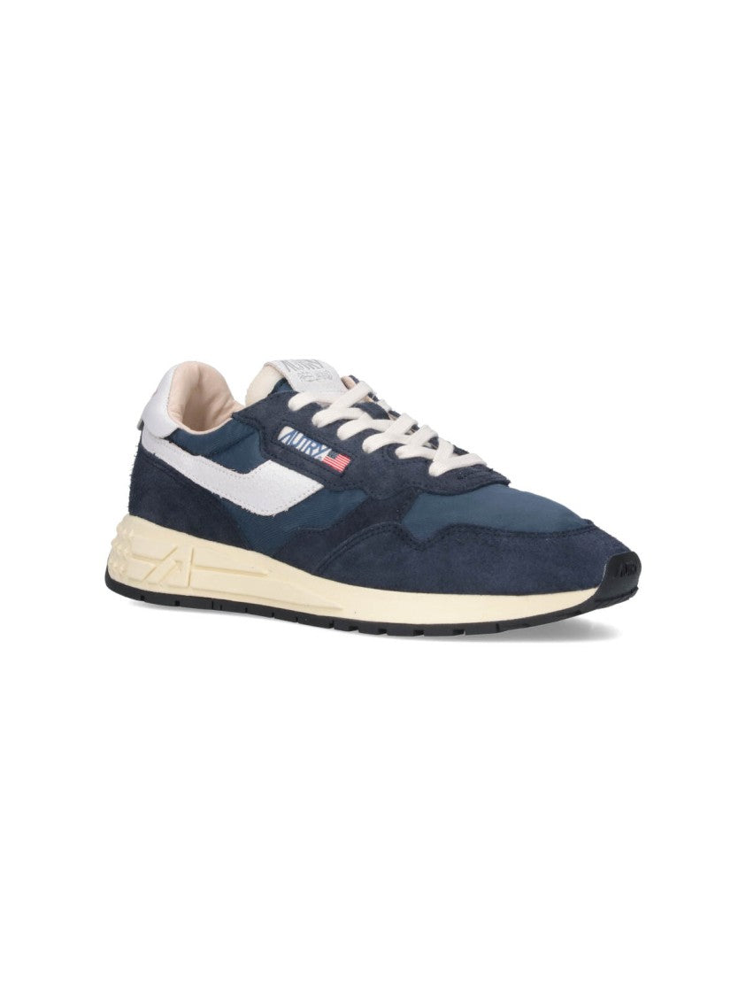 Autry Blue Reelwind Low Nylon Sneakers