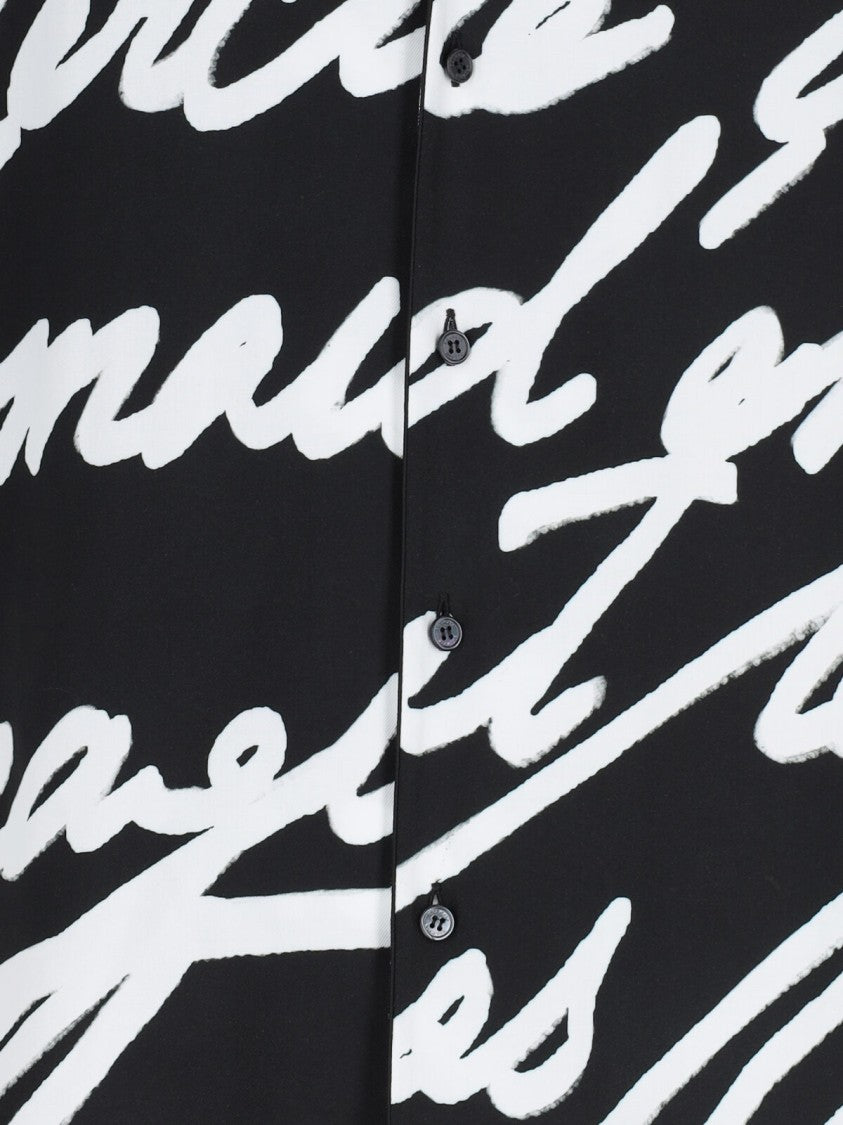 Balmain Printed Shirt – Black