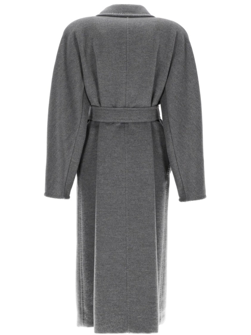 Max Mara Madame Double-Breasted Virgin Wool Coat