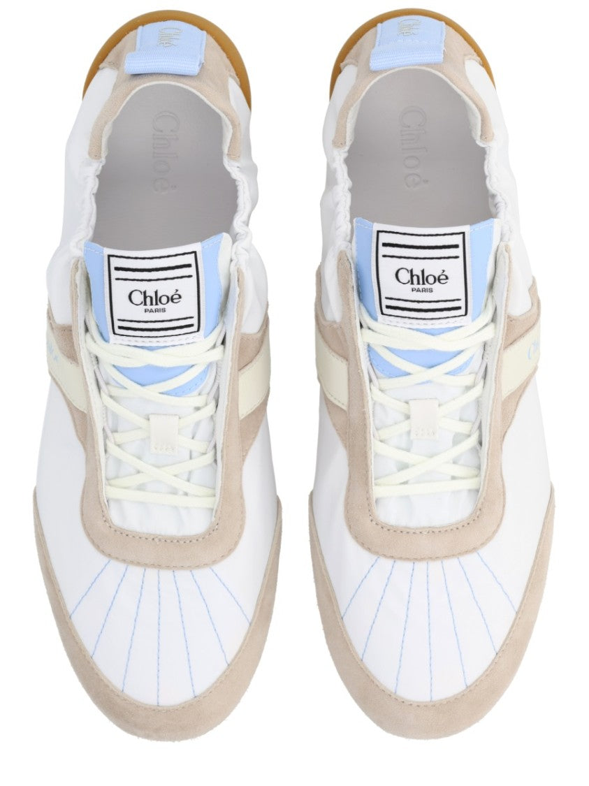 Chloé Kick Accented Low-Profile Nylon Sneakers
