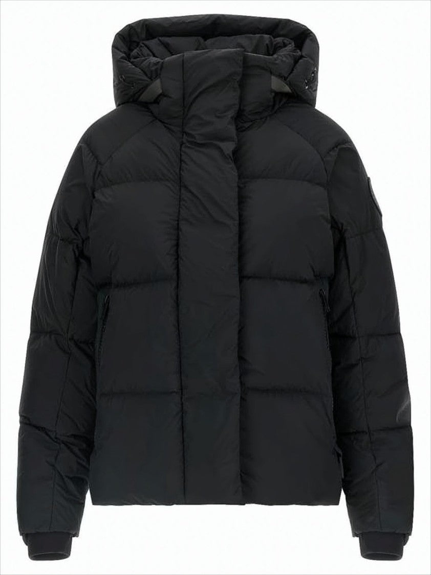 Canada Goose Quilted Padded Jacket With High Collar And Hood