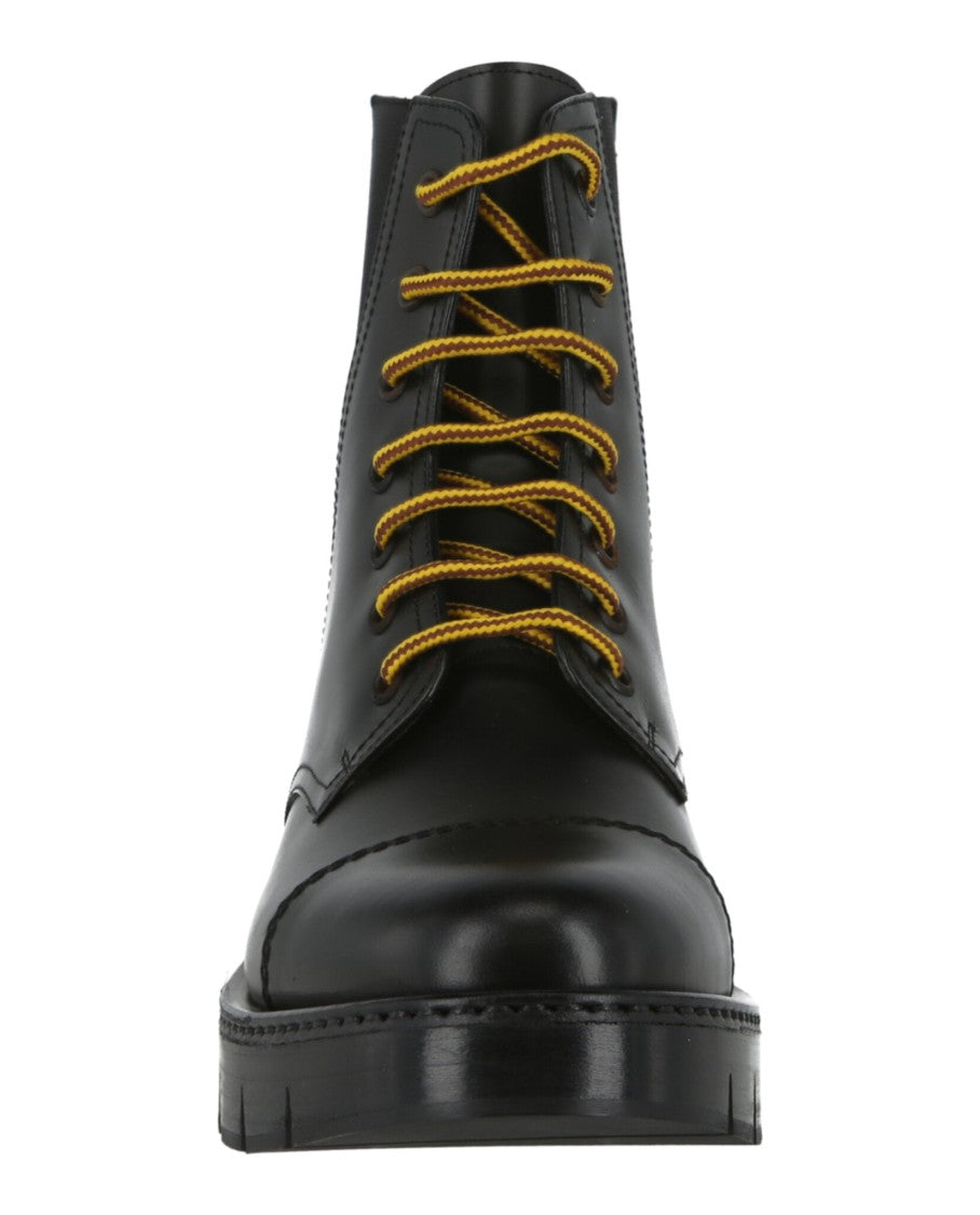 Ferragamo Salvatore  Combat Ankle Boots