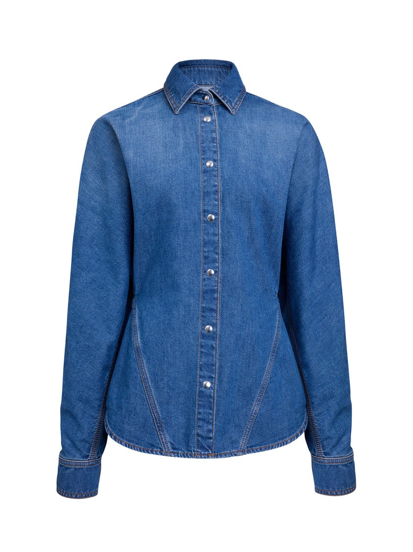 Alaïa Rounded Denim Shirt