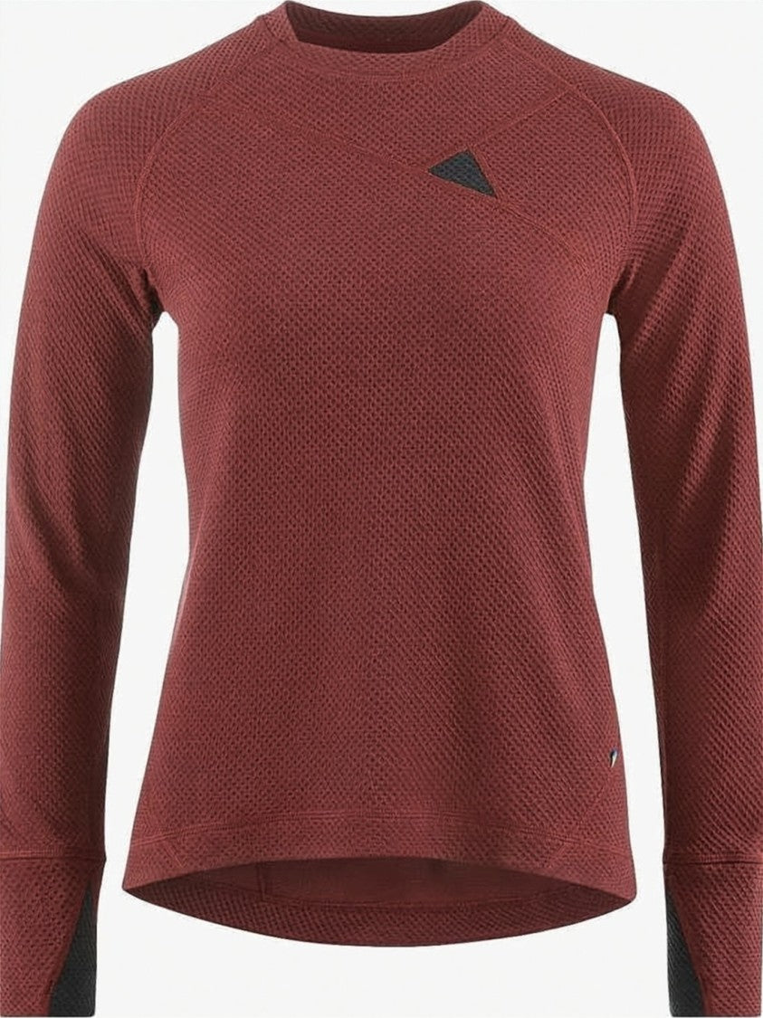 Klattermusen Textured Long-Sleeve Top With Rounded Neckline