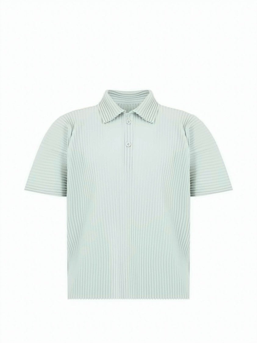 Homme Plissé Issey Miyake Pleated Structure Polo Shirt