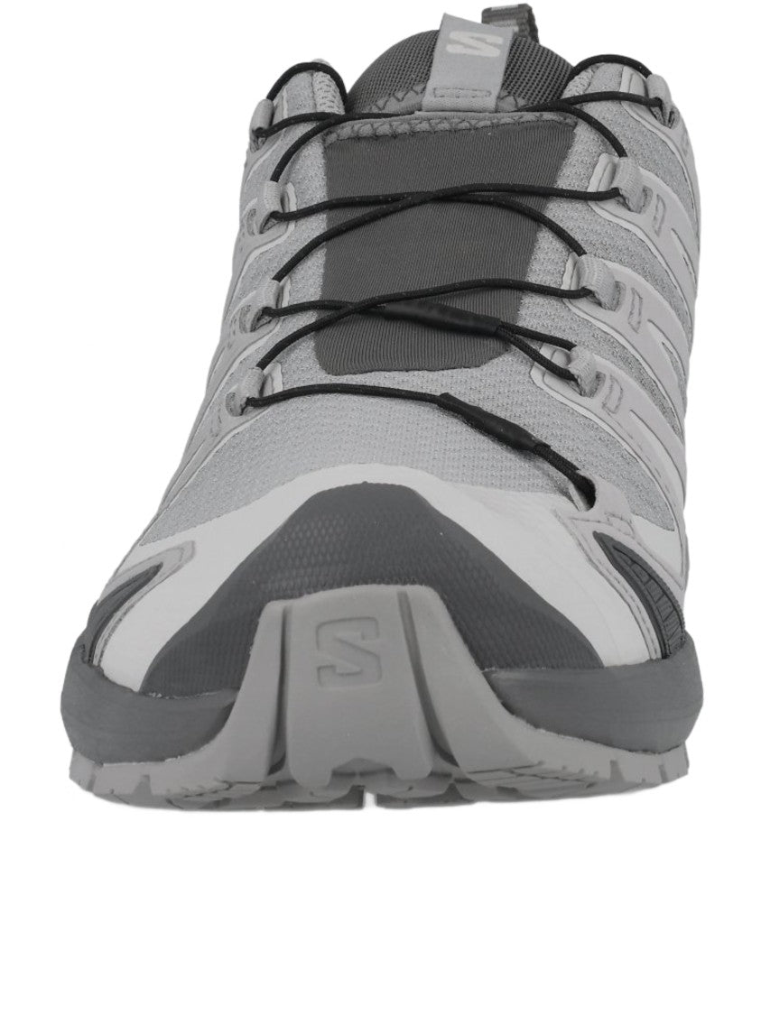 Salomon Low-Profile Grey Trail Running Sneakers With Quick-Lace System