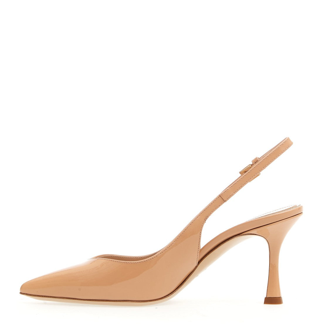 Ninalilou 75Mm Heel Nude Patent Slingback