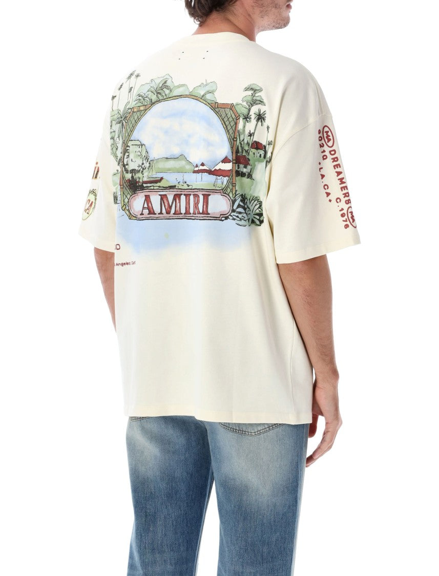 Amiri Vista Hj Los Angeles Scenic Graphic Oversized T-Shirt