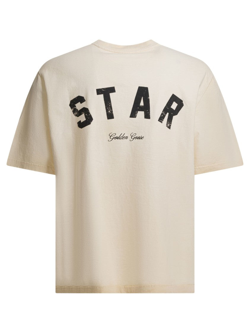 Golden Goose Relaxed Fit Vintage-Treated Cotton T-Shirt